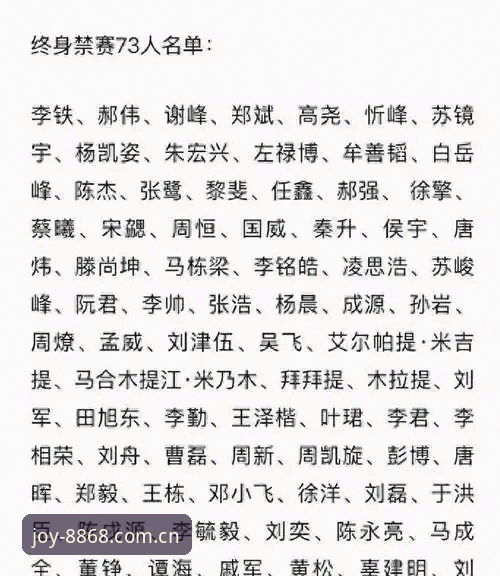 足球反腐风暴实用指南：如何从竞猜视角看懂足协第三批禁足名单